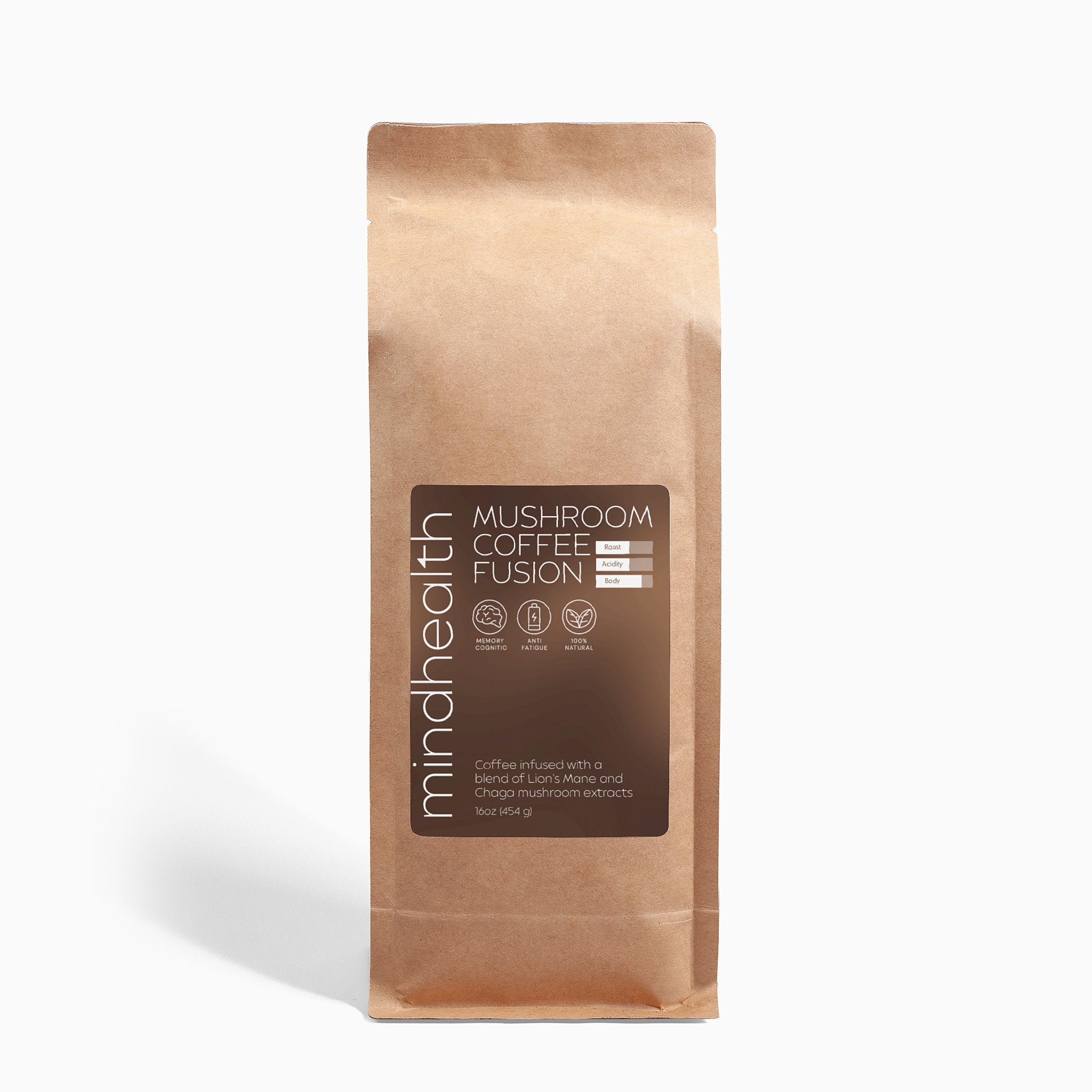 Mushroom Coffee Fusion - Lion’s Mane & Chaga 16oz
